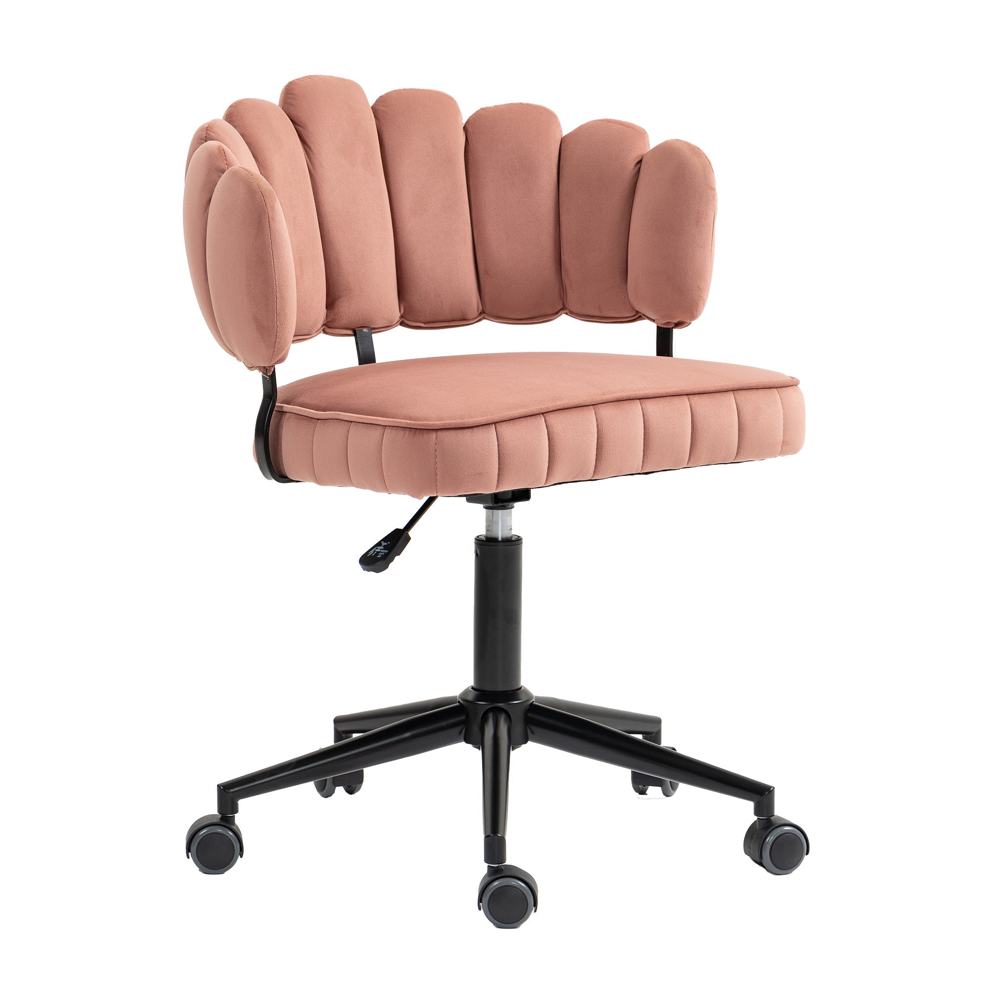 Chaise de bureau douce et veloutée (rotation à 360°)